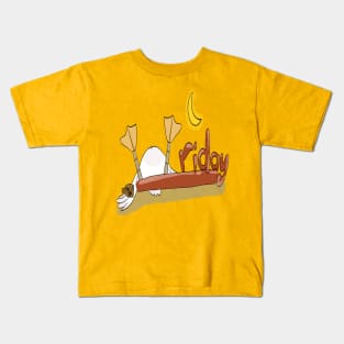 Doo Doo duck meme friday Kids T-Shirt